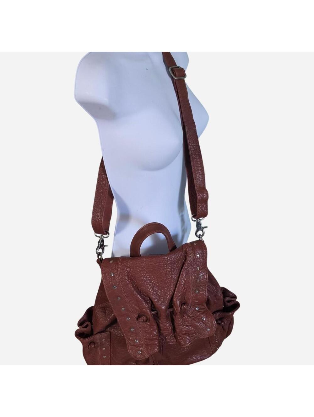 Rare Vintage Chi by Falchi Italian leather convertible backpack crossbody bag